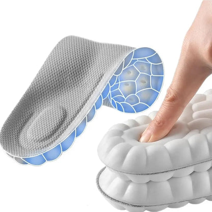 4D Shoe Cloud Insoles for Men Women, Soft Memory Foam Orthotic Shoe Inserts Sports Insoles